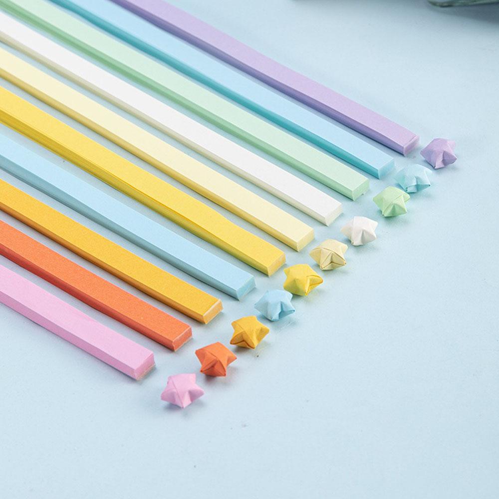 540Sheet Origami Stars Paper Strips 27Colors Folding Papers Colorful Double Sided Lucky Star DIY Craft Hand Arts Make Home Decor