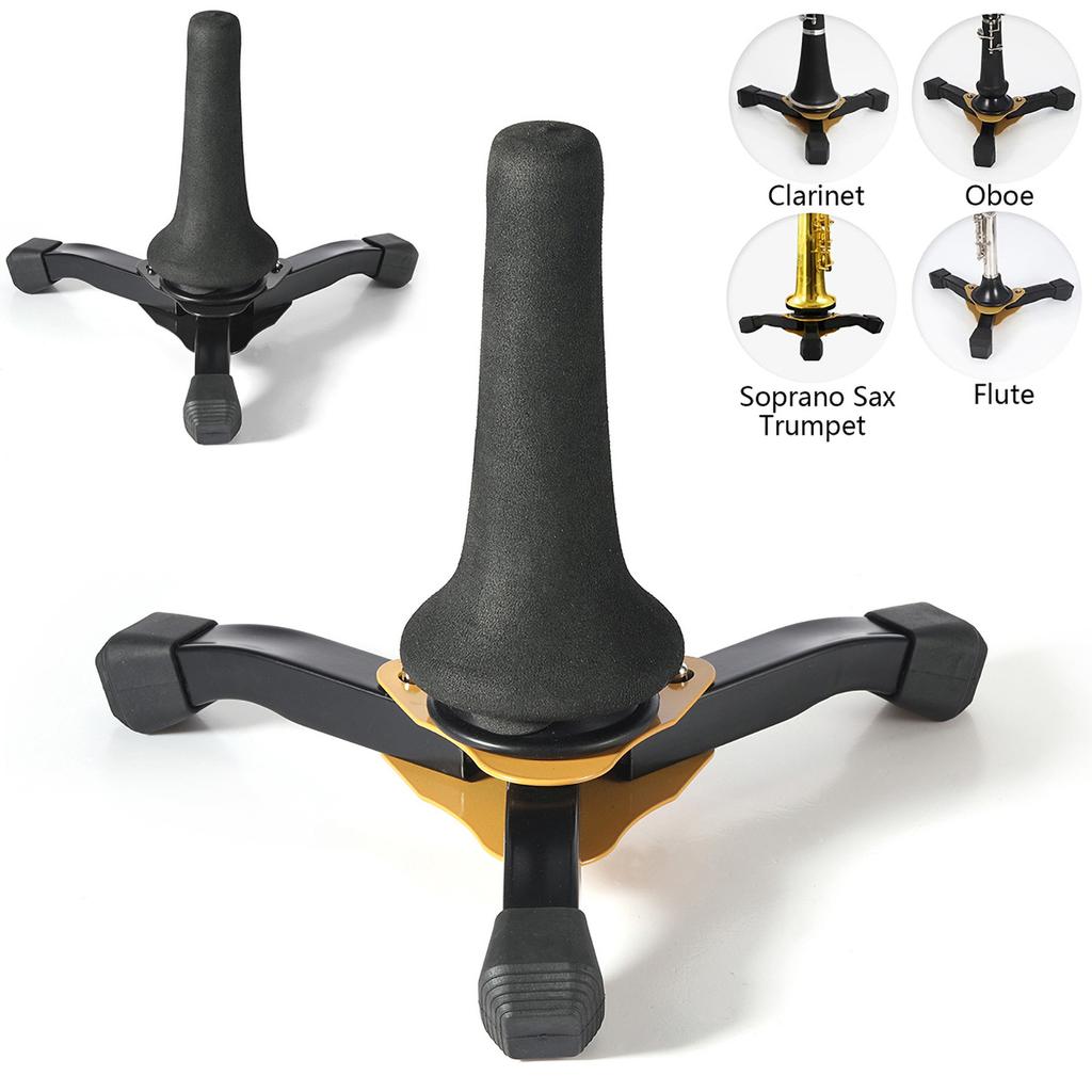 Foldable Tripod Stand for Trumpet Clarinet Flute Oboe Soprano Saxophone Portable Stand Wind Instrument Non Slip