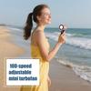 Portable Handheld Fan 100Speed Powerful Airflow Foldable LED Display Rechargeable for Travel Camping Beach Pink