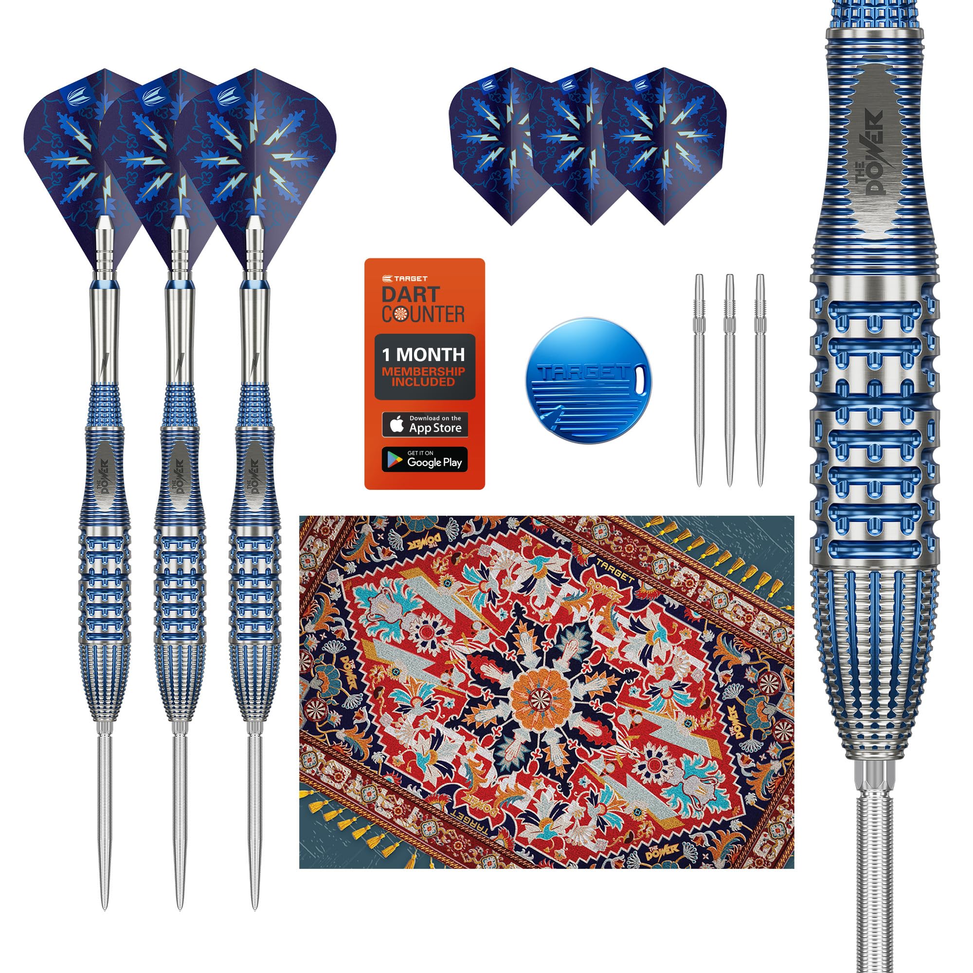 

TARGET POWER 9FIVE Gx2 Swiss Point Steel 26g Phil Taylor Model Darts Set Darts, (Product Number 190492),