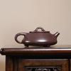 170ml Chinese Yixing Purple Clay Teapot Handmade Triangular Shape Tea Pot Raw Ore Purple Mud Kettle Household Zisha Tea Set