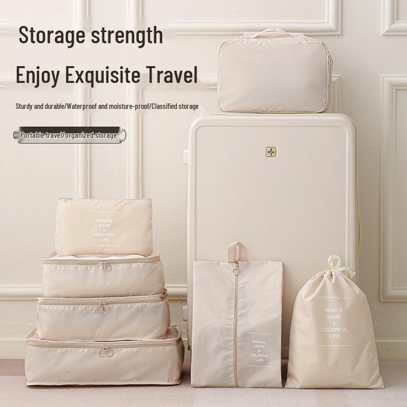 Seven-Piece Travel Storage & Packing Cube Set for Clothes
