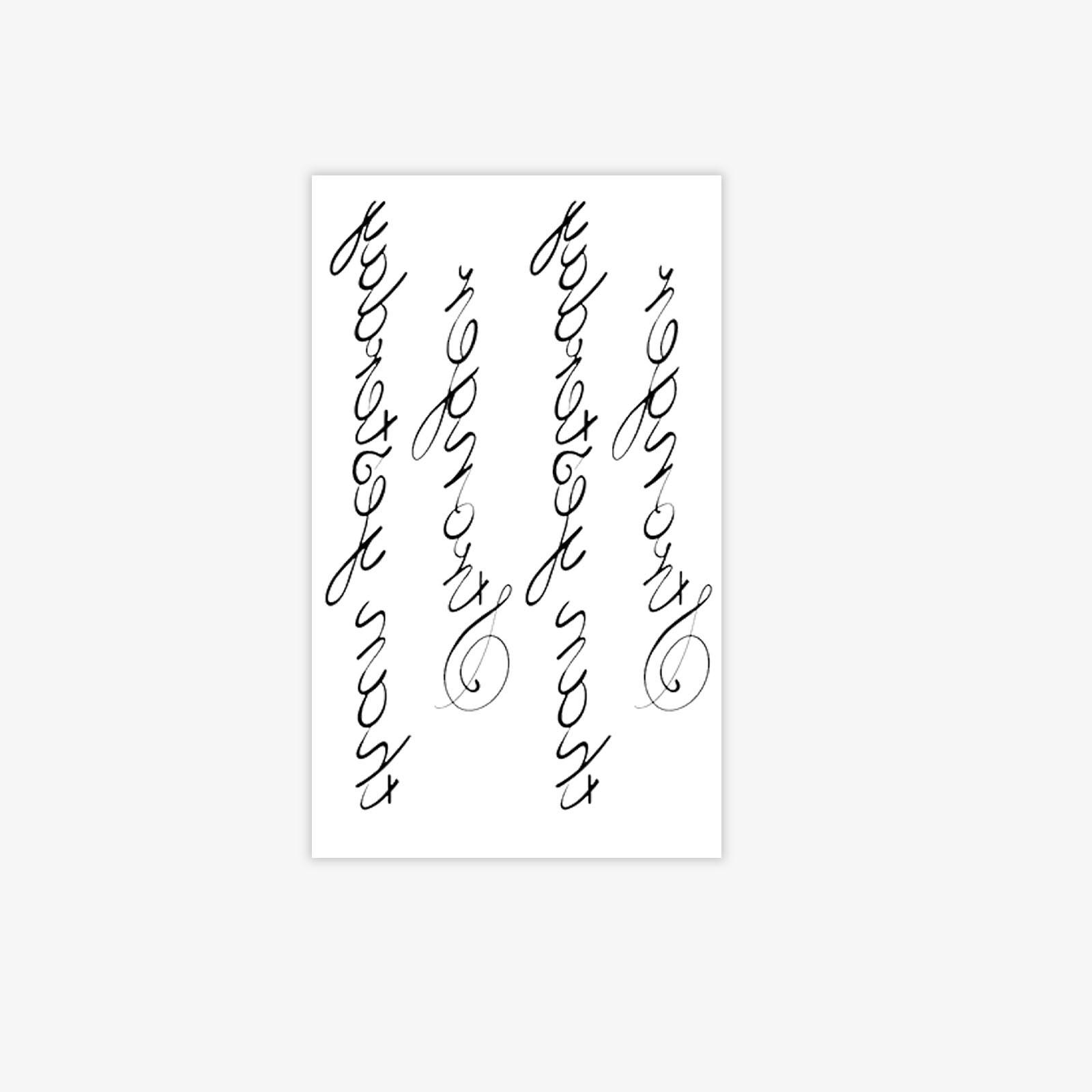 English Inspirational Tattoo Sticker Stronger Than Yesterday Waterproof And Long-Lasting Back Simulation Tattoo 9*15