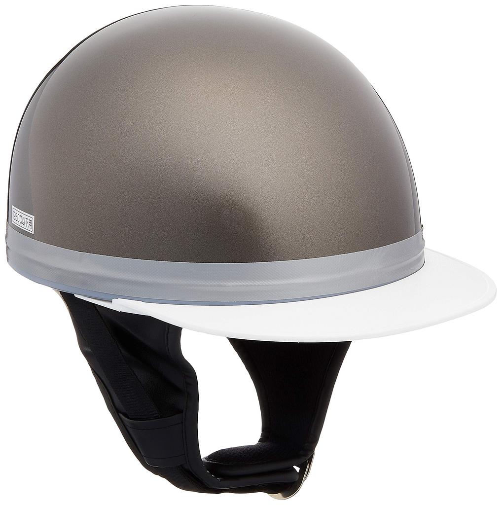 Bike Parts Center Helmet Half Cap Cork Type Gunmetal Free Size Circumference 700106 (Head 57cm~60cm)