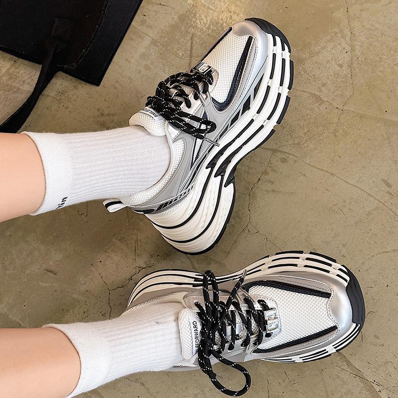 

Song Yi Mika three-layer composite sole women s versatile thick sole heightening casual shoes sports shoes Women s 34