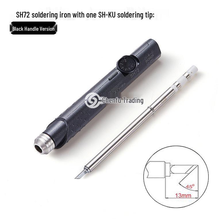 SH72 Mini Portable Soldering Iron 12V-24V, Non-slip Handle, 220-400℃ Temperature Control