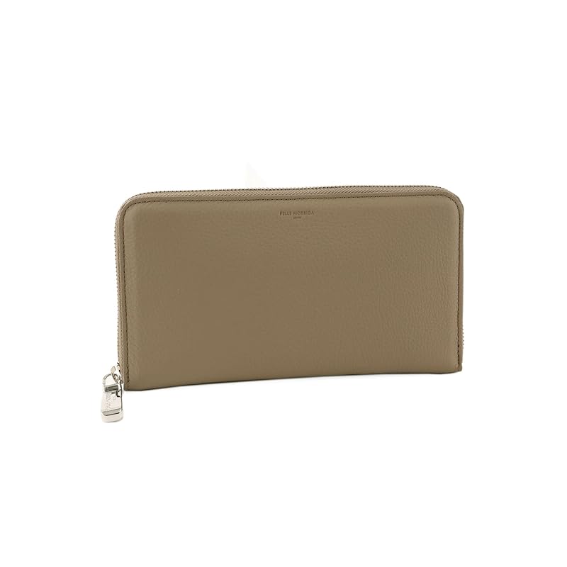 

[Pelle Morvida] long wallet large Greige x white PM-BA602-GRWH
