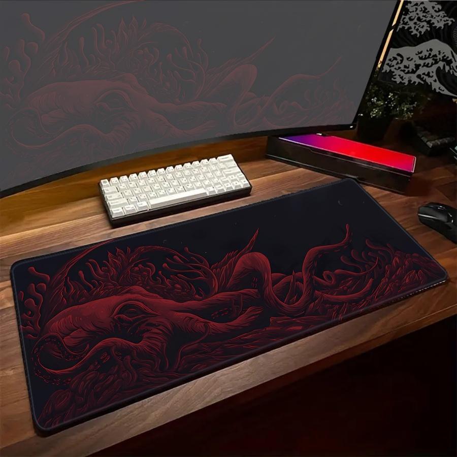 XXL Gaming Mats Black Whtie Line Mousepad Anime Mouse Pad Gamer Keyboard Rugs Desk PC Gaming Computer Table Desk Mat