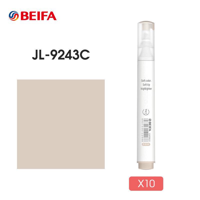 Beifa Morandi Soft-Headed Fluorescent Pens - 10-Box Set for Students' Graffiti and Eye-Protection Marking