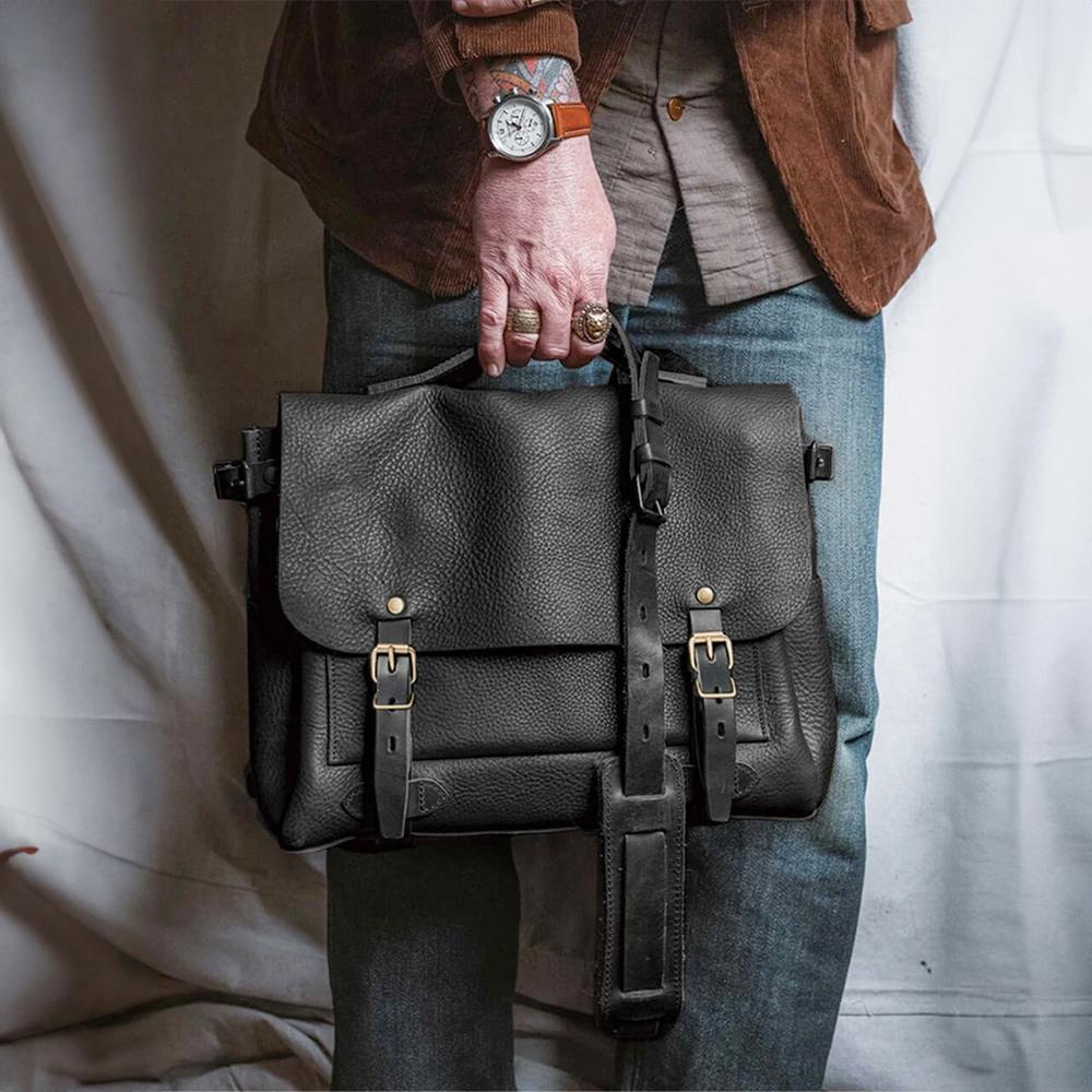Bleudechauffe Eclair Satchel Bag M - Noir Black