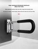 Aluminum Alloy Flip-Up Toilet Armrest Booster for Elderly & Disabled
