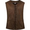 Medieval Costume Vest Pirate Costume Renaissance Retro Sleeveless Vest Gothic-style Cosplay Couples Clothing Halloween Costume