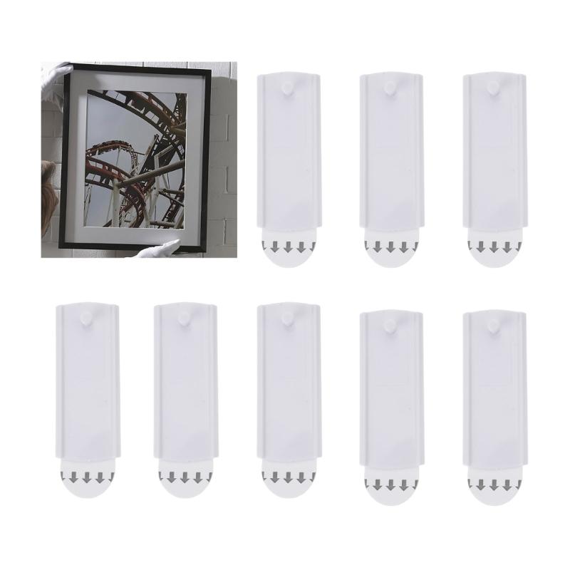 Auto Adhesive Wall Hooks For Picture Frames Universal No Marking Hangers Suitable For Glass Tile Wooden Surfaces