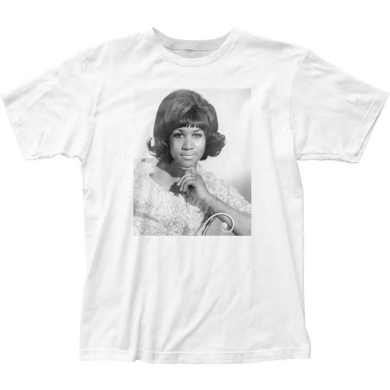 

Aretha Franklin Personality Portrait 1 Unisex T-shirt Music Classic Soul Tee White S
