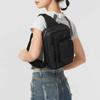 Jordan Synthetic Leather One Shoulder Crossbody Bag, Sling Bag Regular Unisex Black Jordan JD2443032AD-001