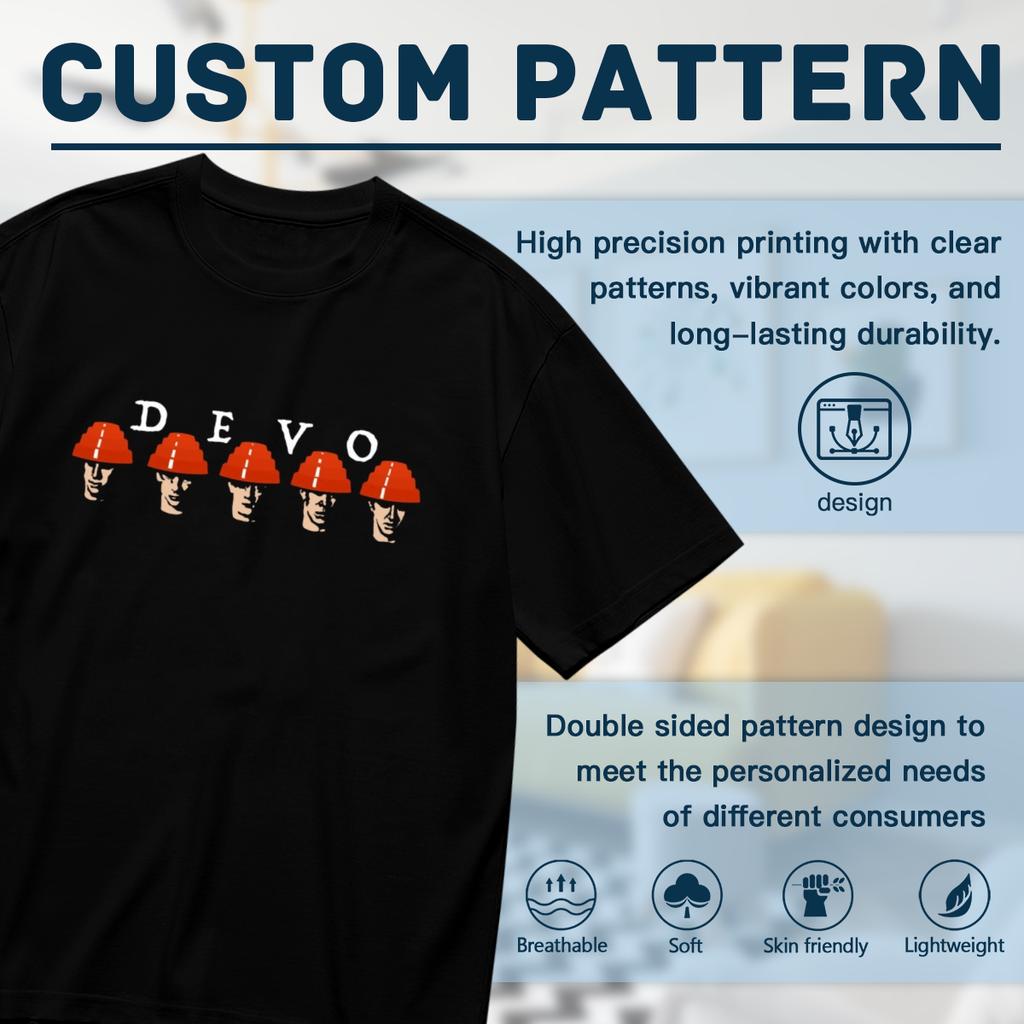 Devo Band Cotton Gift for Family Funny All Size Men T-Shirt