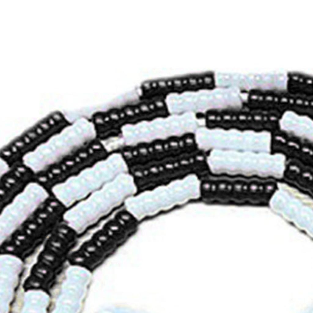 Jump Rope Plastic Flexible Adjustable Soft Wire Skipping Workout Training Tool for Home Gym Black