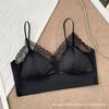 Underwear Women's French Satin Lace Bra Thin Traceless Bra No Steel Rim Beauty Back Sling