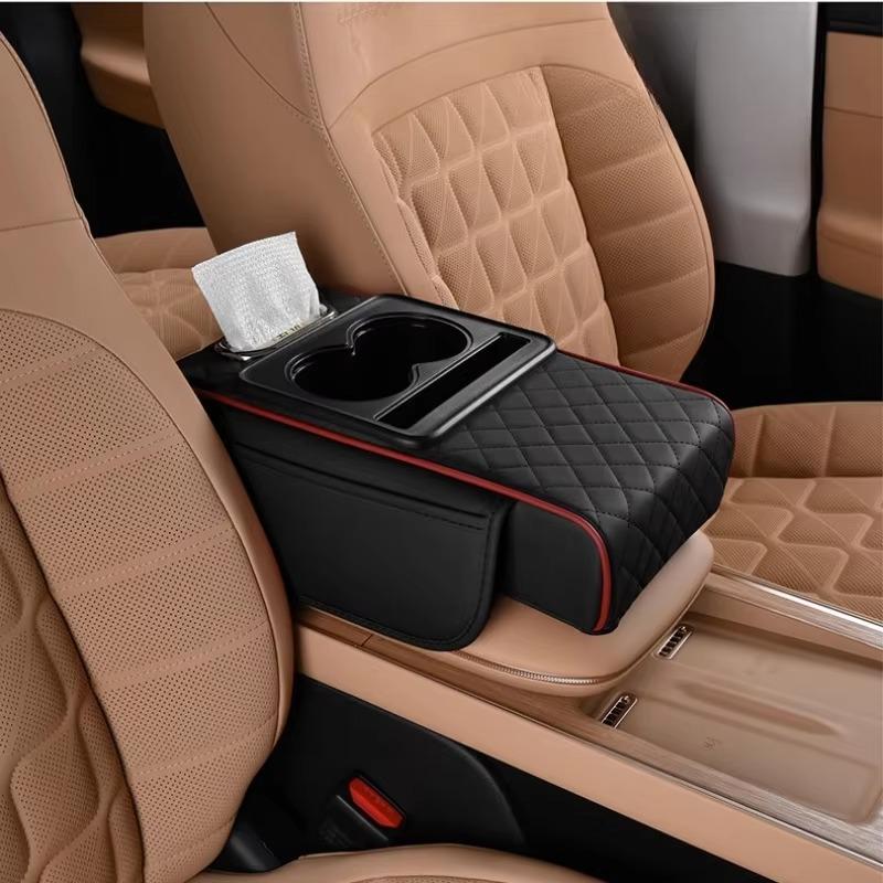 Universal Car Armrest Box Car Towel Box Storage Bag Elbow Cushion armrest pad Multi Function Car Accessories