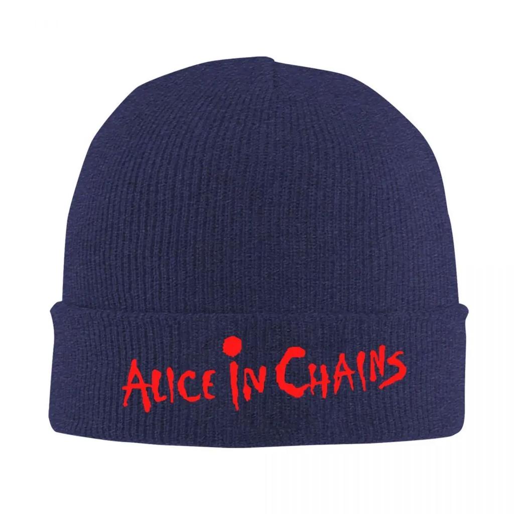 New Alice In Chains Logo Hats Autumn Winter Skullies Beanies New Cap Unisex Knitted Hat