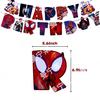 Decorazioni per Festa di Compleanno a Tema Spider-Man Striscioni da Supereroe Palloncini Cake Toppers Spirali Decorazioni a Spirale da Appendere per Bambini Ragazzi Forniture per Feste