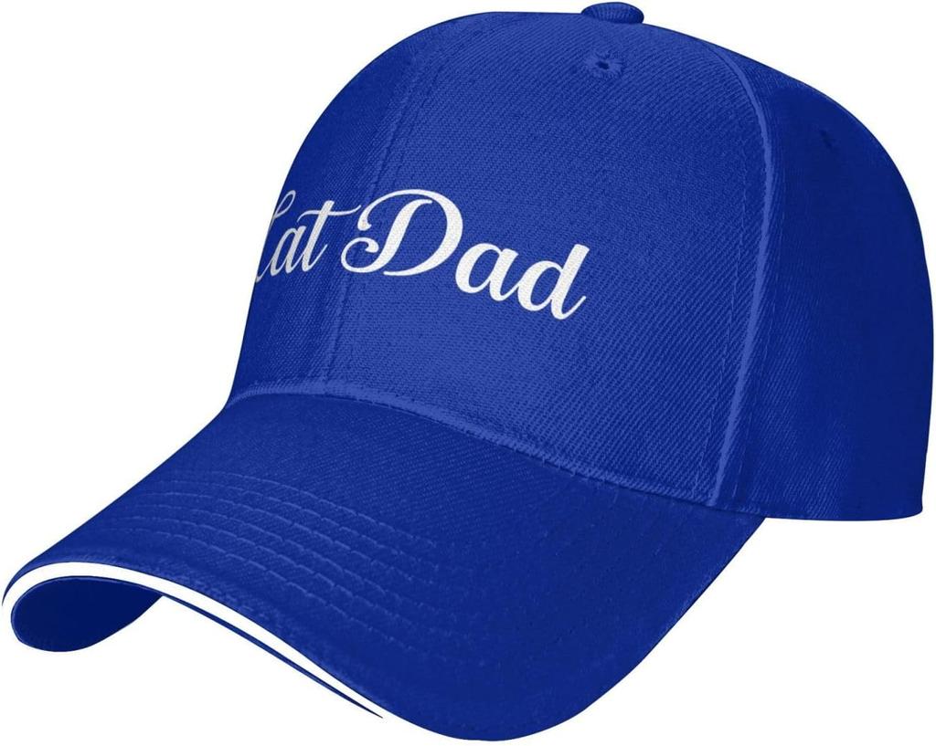 Katzenpapa Baseballkappe Polyester Klassisch Verstellbare Papa Mütze für Erwachsene Unisex