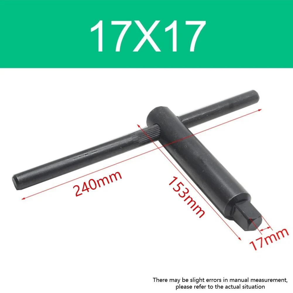 Milling Lathe Chuck Square Key Wrench Tool with Hardened Carbon Steel Build for Reliable Use On Multiple Machine Types
