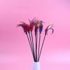 5pcs/set Cat Interactive Wand Colorful Feather Chicken Feather Cat Stick Bell Portable Creative Fashion Novelty Pet Cat Supplies