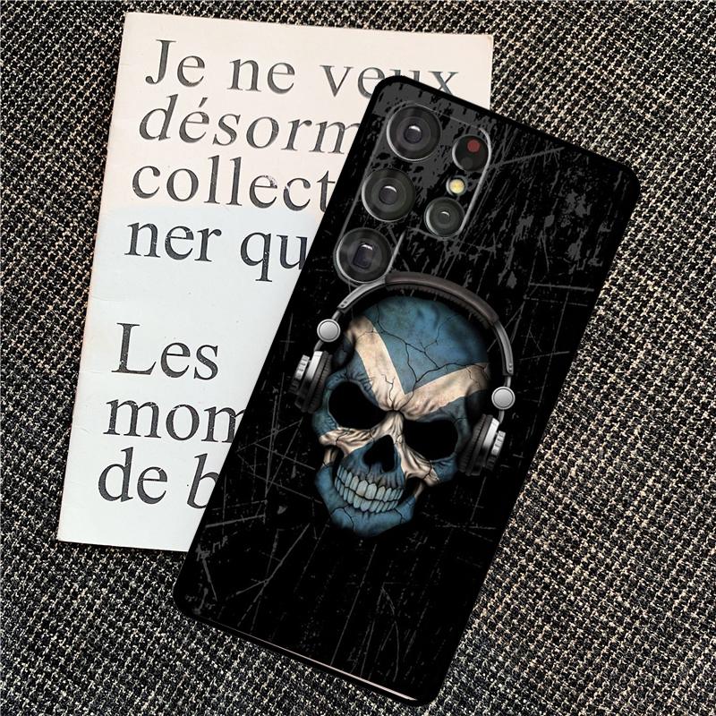 Scotland Scottish Flag Case For Samsung Galaxy S24 S23 S22 Ultra S8 S9 S10 Plus Note 10 20 Ultra S20 S21 FE Cover