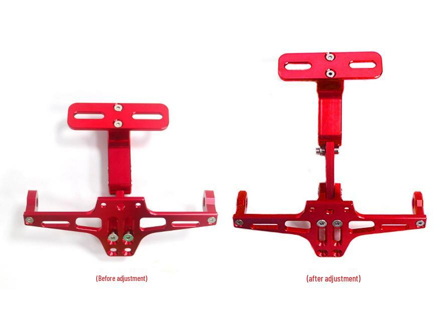 Adjustable CNC Aluminum Motorcycle License Plate Frame with Light for MSX