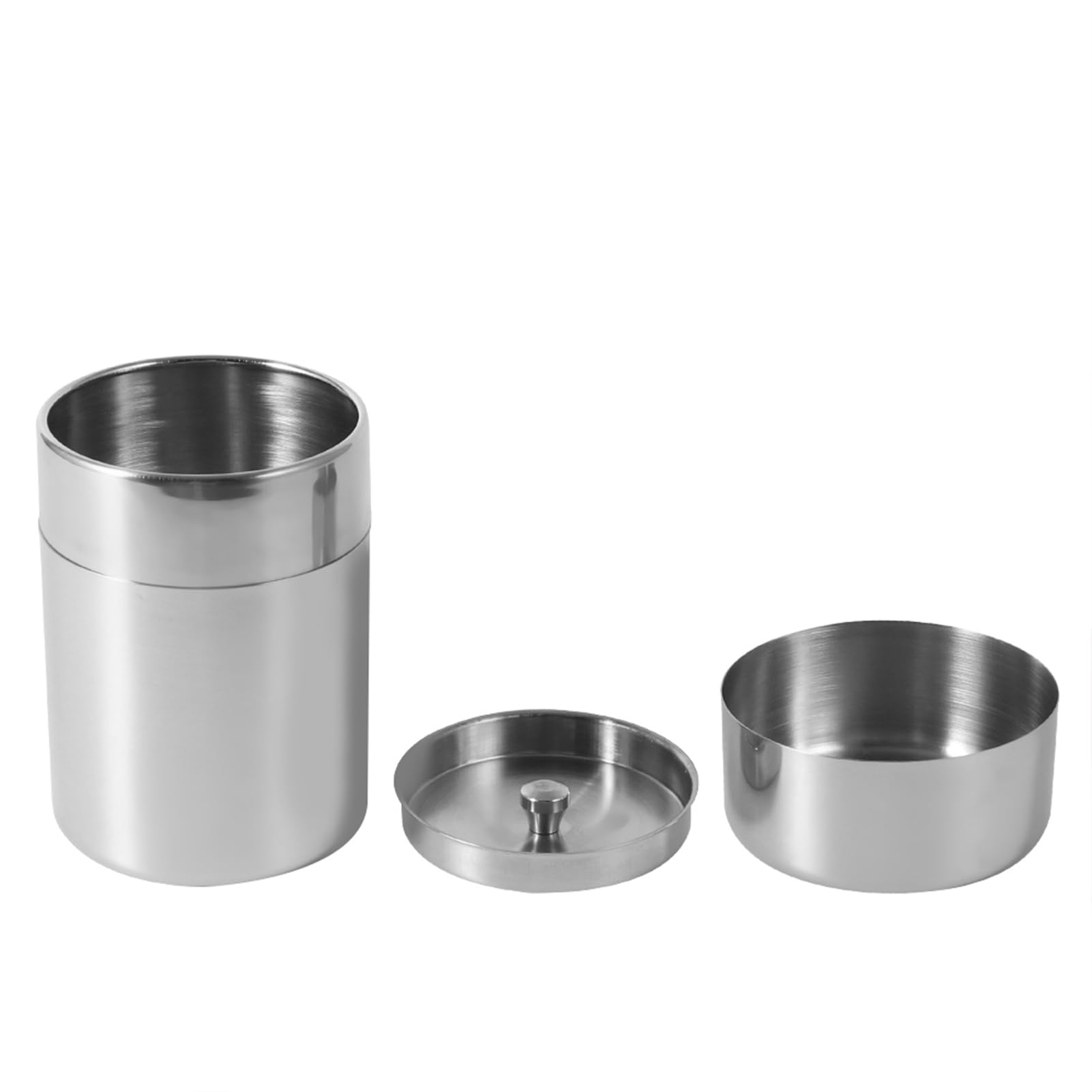 Ongwan Tea Leaf Food Coffee Sugar Storage Large Stainless Steel Tea Can for Coffee Powder and Seasonings Container Container Can Airtight 4200₽