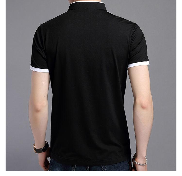 Men's 2022 Summer Xinjiang Cotton Polo Shirt - Short-Sleeved Stand-Up Collar Tee