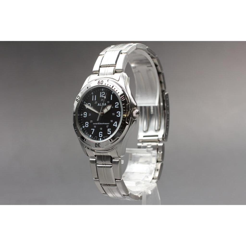 Used SEIKO ALBA V501-0DA0 Men's Quartz Watch Working Item