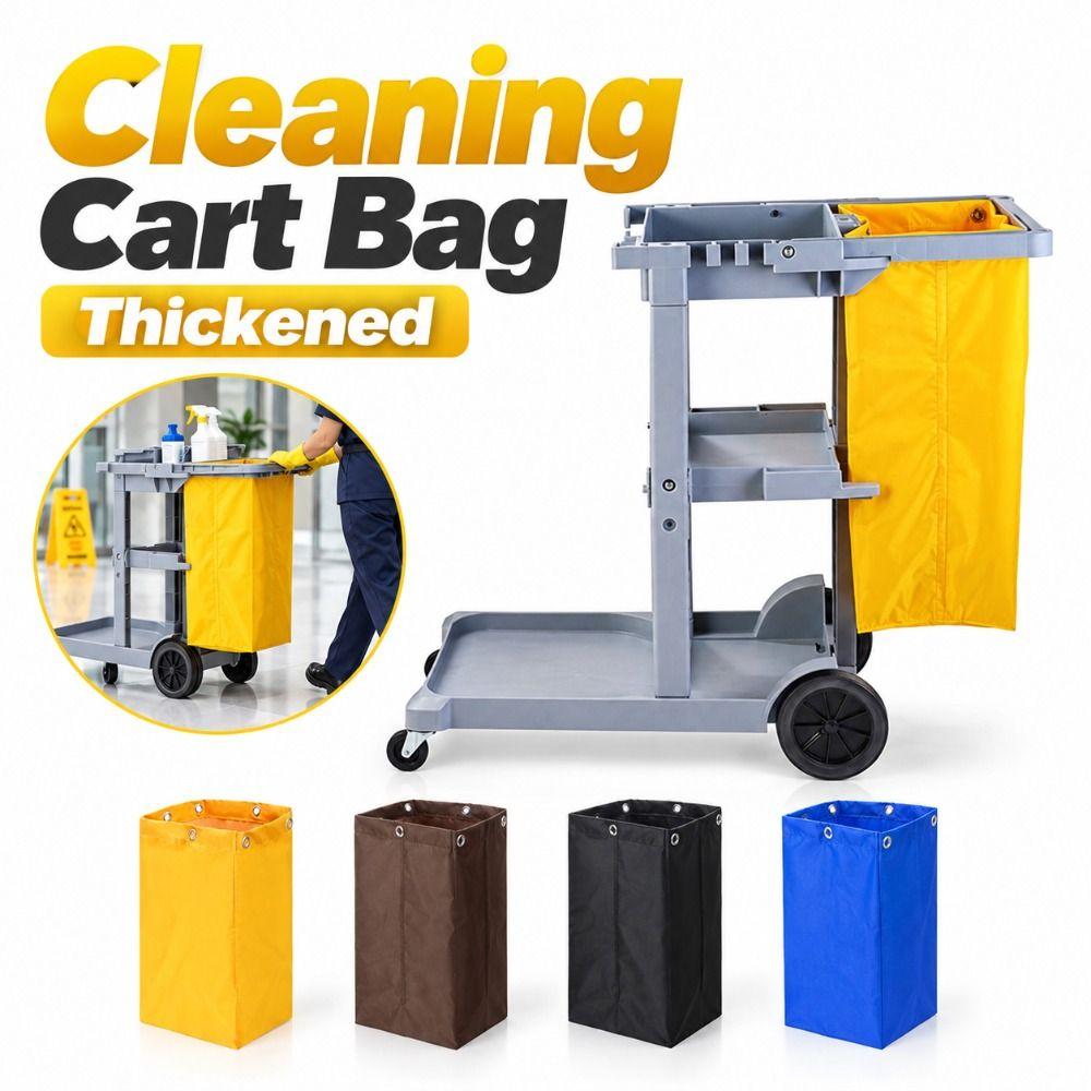Waterproof Janitorial Cart Bag Cleaning Cart Trash Bag  for Hotel Motel and Cleaning Service Carts