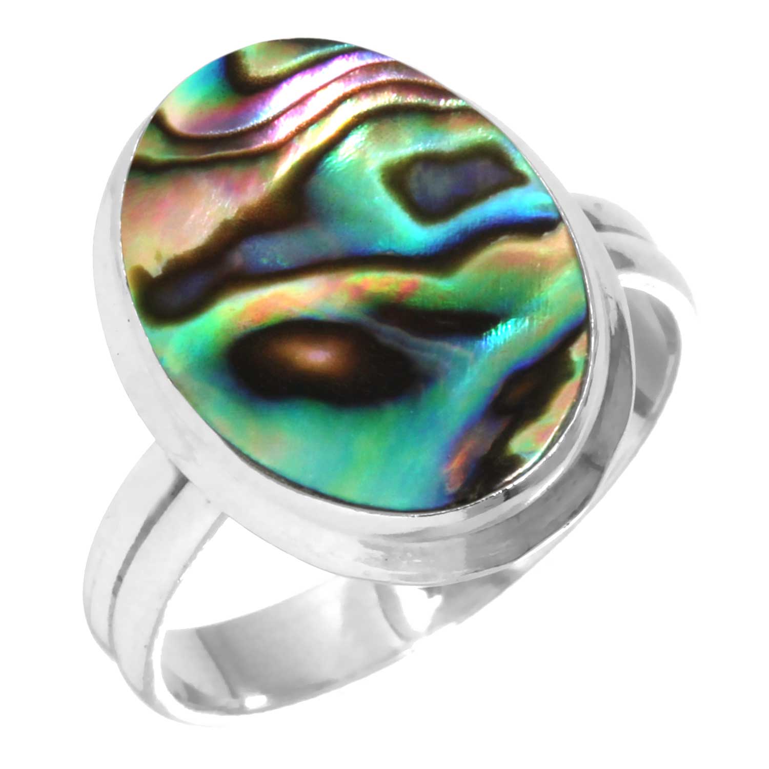 Кольцо из стерлингового серебра 925 пробы с драгоценными камнями, ювелирные изделия ручной работы, подарок на День святого Валентина, аквамариновый халцедон, ракушка-ушка, синий солнечный камень, лабрадорит, пренит 5