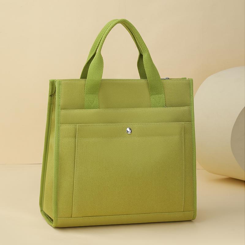 Canvas Bag Women's Large Capacity Multi-Pocket Tote Bag
