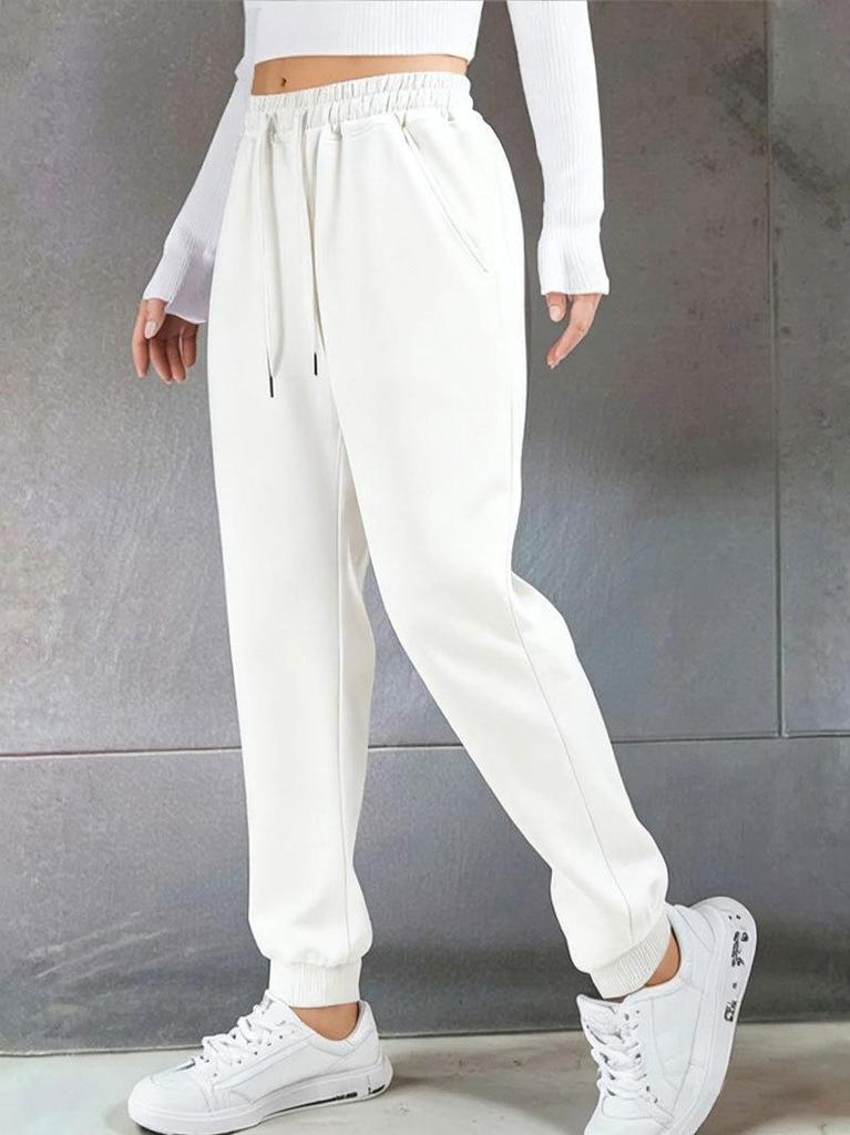 2026 Women's Casual Autumn/Winter Drawstring Sweatpants - European/American Style