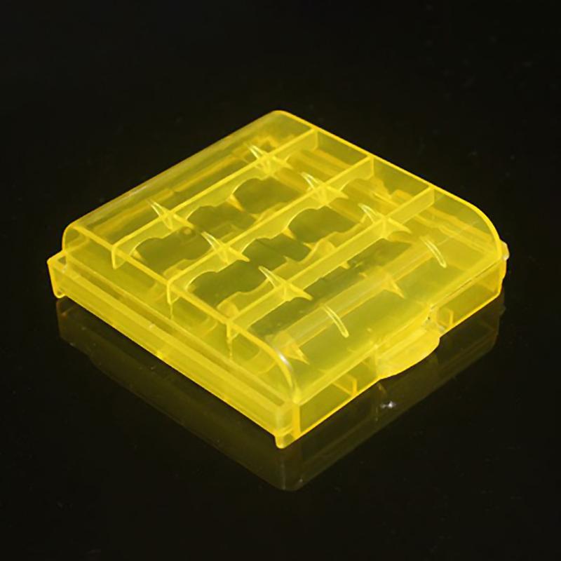 

Многоцветный пластиковый держатель для батареек из полипропилена, чехол для хранения батареек AA AAA из твердого пластика, крышка для органайзера-контейнера для батареек 14500, 5 цветов