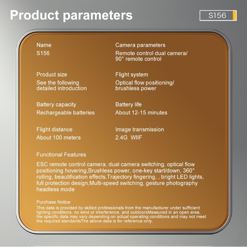 S156 Remote Drones 2.4G WIFI Professional Aerial Photography Remote Control Aircraft Double Camera Quadcopter Boy Toy Gift