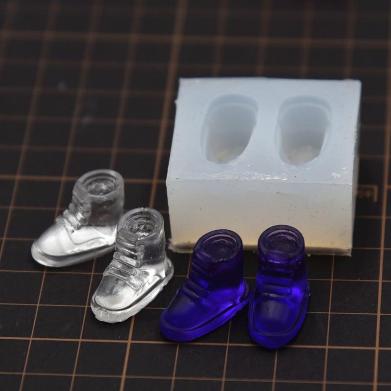 Doll Sports Shoes Silicone Mold Mini UV Crystal Glue Tool Ultra Light Clay DIY Accessory for Jewelry Craft