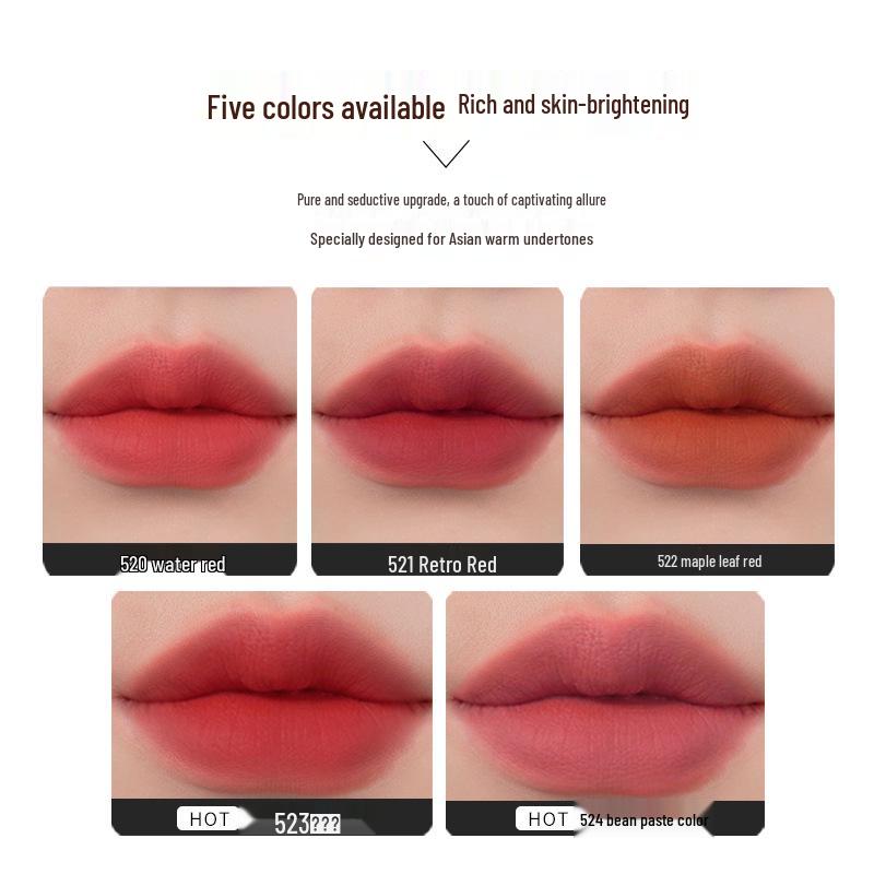 MYG Wasserdichter Nude-Lippenstift: Atemberaubend, Antihaftbeschichtet, Nicht Ausbleichend, Feuchtigkeitsspendend, Bestseller