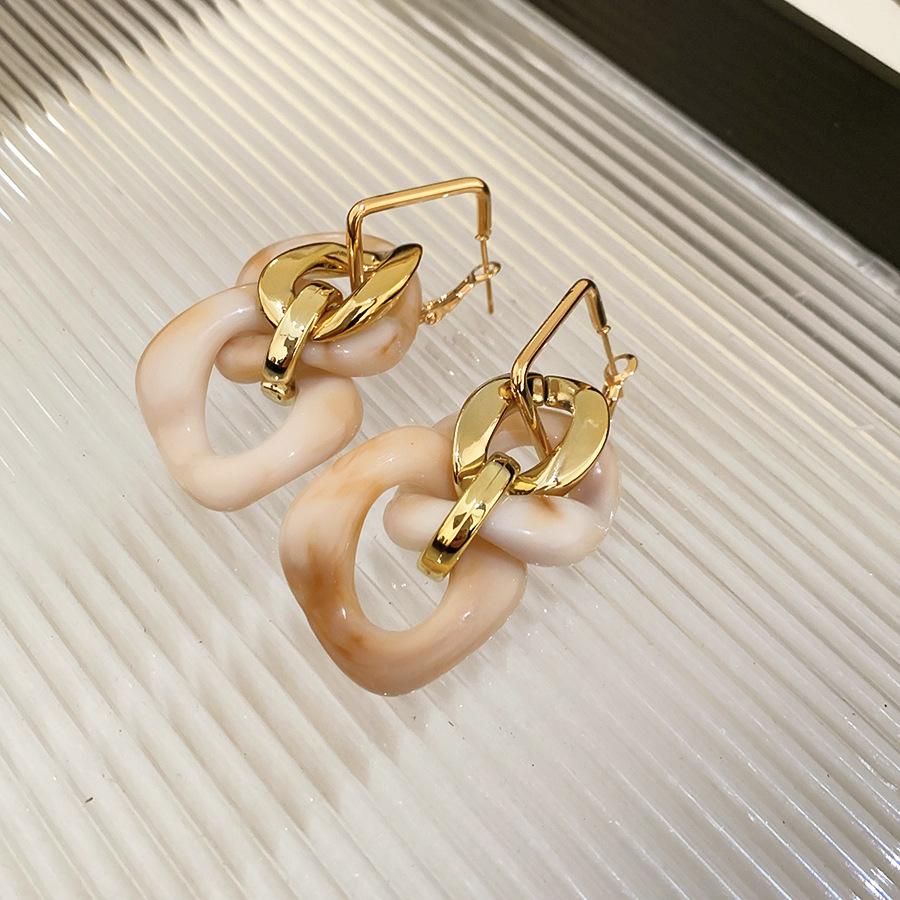 

Retro Square Acrylic Tassel Pendant Earring for Women Temperament Korean Fashion Drop Earring Design Luxury Designer Zircon