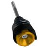 Threaded Motorcycle Oil Dipstick with Top Tool Socket, Aluminum Construction and Anodized Finish for Routine Checks