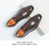 Men's Formal & Casual Autumn Leather Lace-Up Shoes with Square Toe - European & American Style, Fashionable Large Size for Office Wear