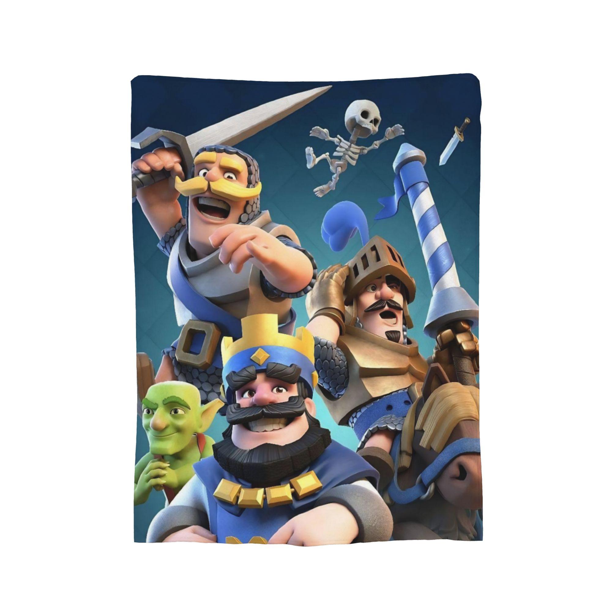 

Clashs Royales Гоблинские Одеяла Флис Летние Портативные Теплые Пледы для Постельного Белья Дивана Покрывала 30x40in