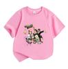 Kids Boys Girls Crew Neck Short Sleeve 100% Cotton T-Shirt, Funny Gravity Animation Character Print Casual Comfortable Tee for Daily Outdoor Playwear