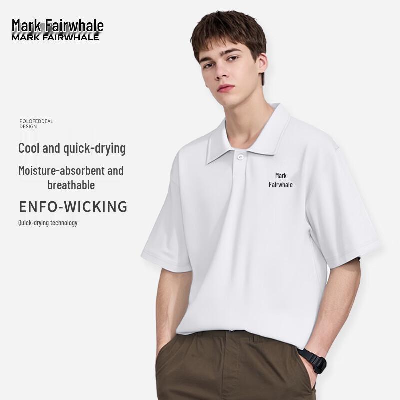 

Mark Fairwhale Men s Ice Silk Quick Dry Polo Shirt 2XL