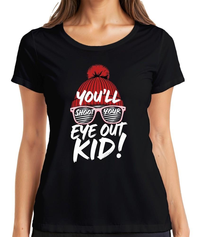 Youll Shoot Your Eye Out Kid Cult Movie Christmas Hat Retro Unisexs Tshirt