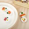 5Pc 1/12 Dollhouse Miniature Breakfast Plate Egg Bread Mini Food Model Ornaments