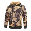Men's Fashion Camouflage Sweatshirt Men's Drawstring Ribbed Closure Raglan-sleeves Hoodie